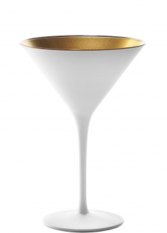 Cocktailglas weiß matt/gold Elements Olympic Stölzle 