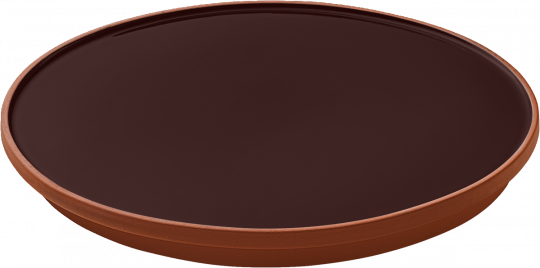 Teller flach rund coup 16 cm Jardim Brown Glaze Playground 