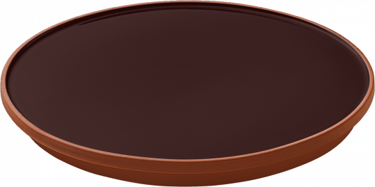 Teller flach rund coup 21 cm Jardim Brown Glaze Playground 