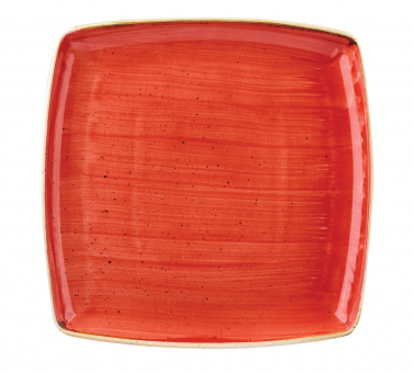 Churchill Stonecast Berry Red Teller quadratisch flach 26,8x26,8cm ab 36 Stück