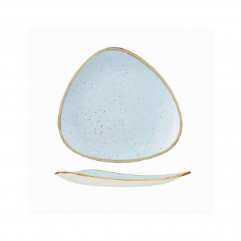 Churchill Stonecast Duck Egg Blue Teller flach dreieckig 19,2cm ab 12 Stück