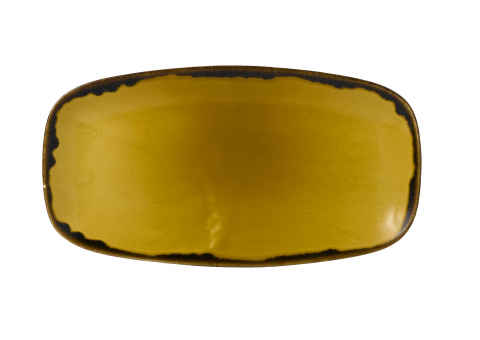 Dudson Harvest Mustard Chef´s Oblong Platte 35,5 x 18,9 cm 