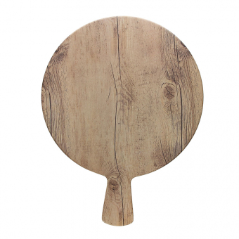 Schneidebrett rund 28 x 37 cm Show Plate Wood Melamine Tognana 