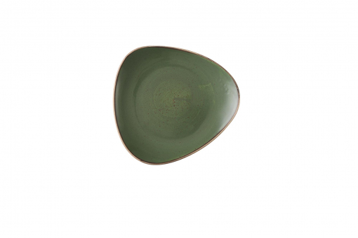 Churchill Stonecast Sorrel Green Teller dreieckig 22,9 cm 