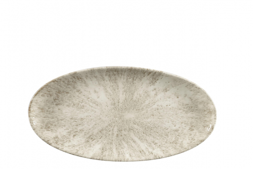 Churchill Studio Prints Stone Agate Grey Platte oval 34,7 x 17,3 cm 