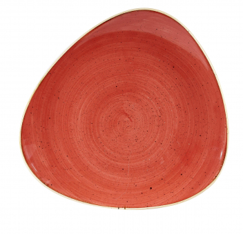 Churchill Stonecast Berry Red Teller flach dreieckig 26,5cm ab 144 Stück