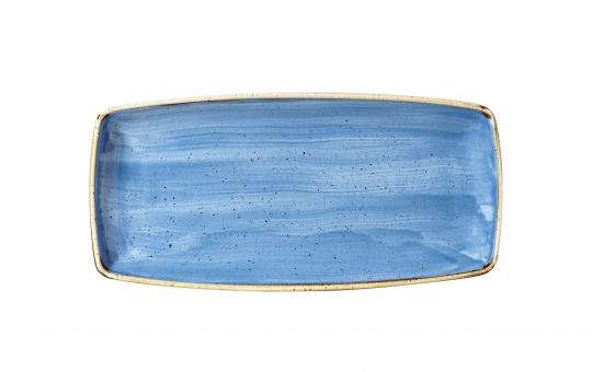 Churchill Stonecast Cornflower Blue Oblong Platte 29,5x15cm ab 36 Stück
