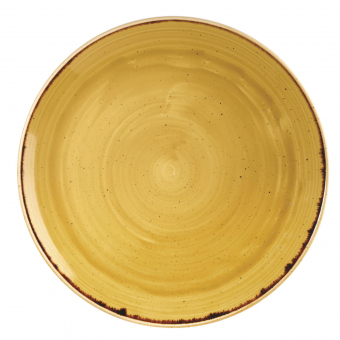 Churchill Stonecast Mustard Seed Yellow Teller flach coupe 28,8cm ab 144 Stück