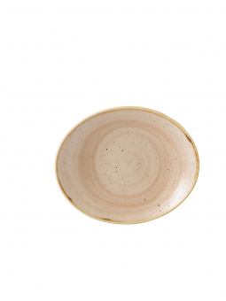 Churchill Stonecast Nutmeg Cream Coup Teller oval 19,2cm 