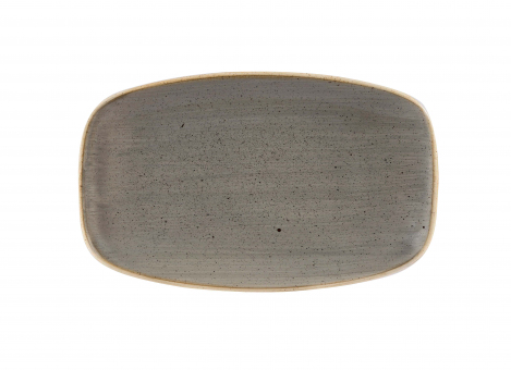 Churchill Stonecast Peppercorn Grey Chefs Oblong Platte 20x12cm ab 12 Stück