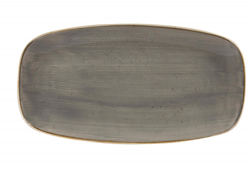 Churchill Stonecast Peppercorn Grey Chefs Oblong Platte 29,9x12,7cm 