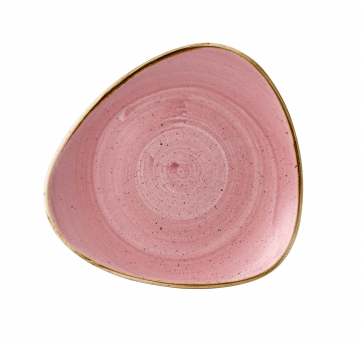 Churchill Stonecast Petal Pink Teller flach dreieckig 22,9cm 