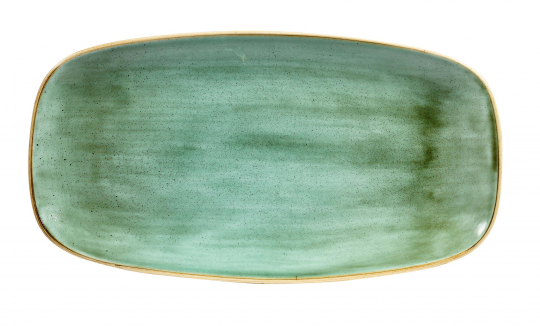 Churchill Stonecast Samphire Green Chefs Oblong Platte 35,5x18,9cm ab 18 Stück