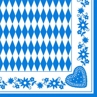 Servietten Bayrisch Blau, 5x50 Stück 