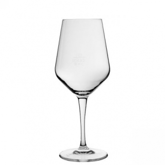 Weinglas Electra 440 ml Bormioli ab 150 Stück Druck 1-farbig inkl. Eichstrich 0,1l+0,2l 
